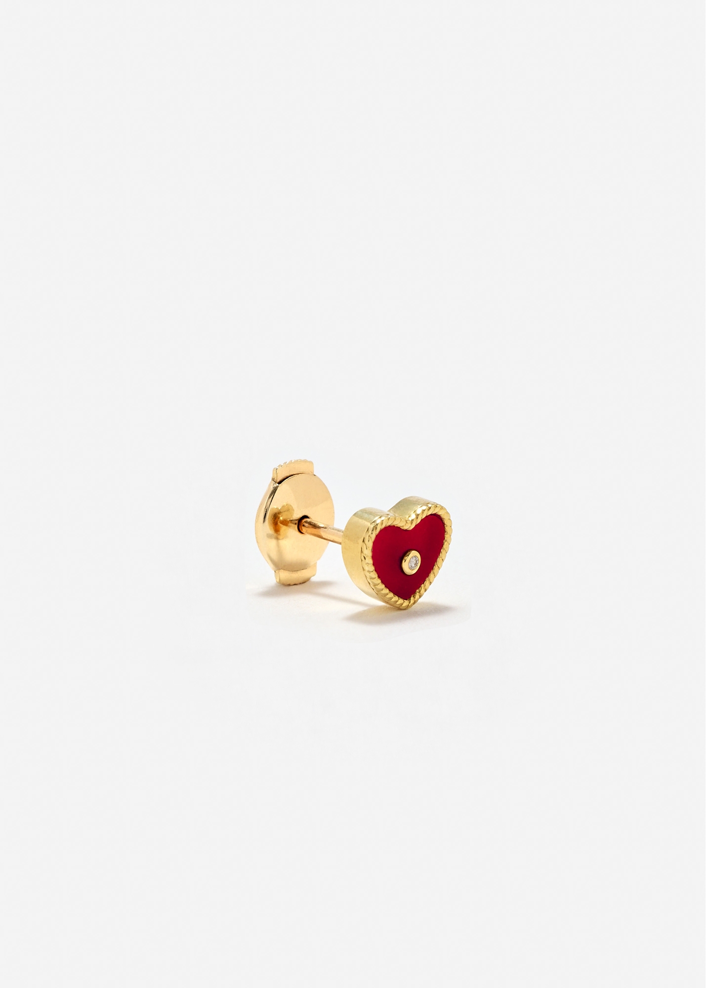 NANO PUCE COEUR OR JAUNE