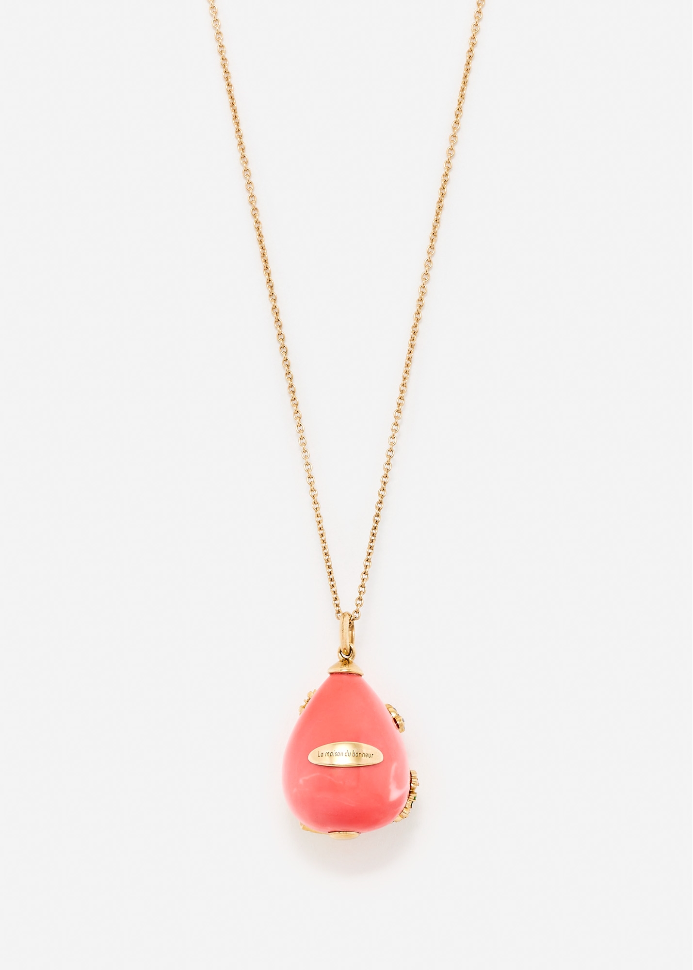 PENDENTIF LA MAISON DU BONHEUR OR JAUNE