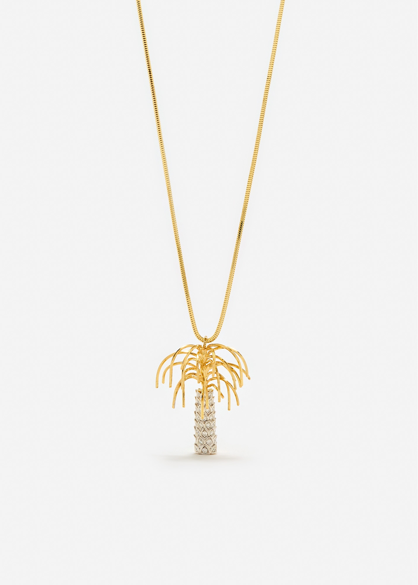PENDENTIF PALMIER OR JAUNE