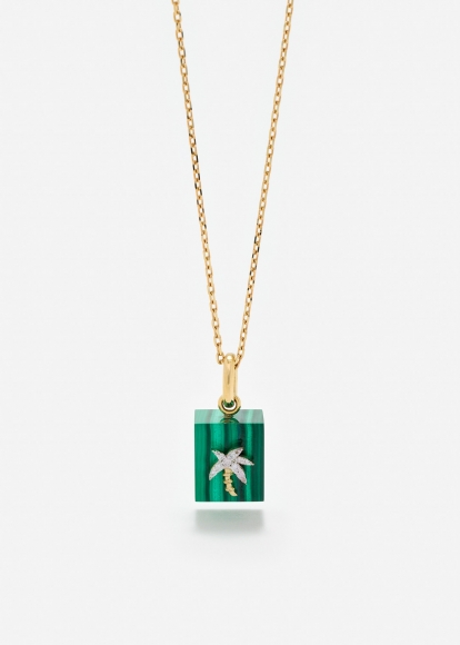 LE CUBO MALACHITE OR JAUNE