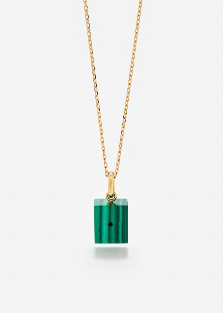 LE CUBO MALACHITE OR JAUNE