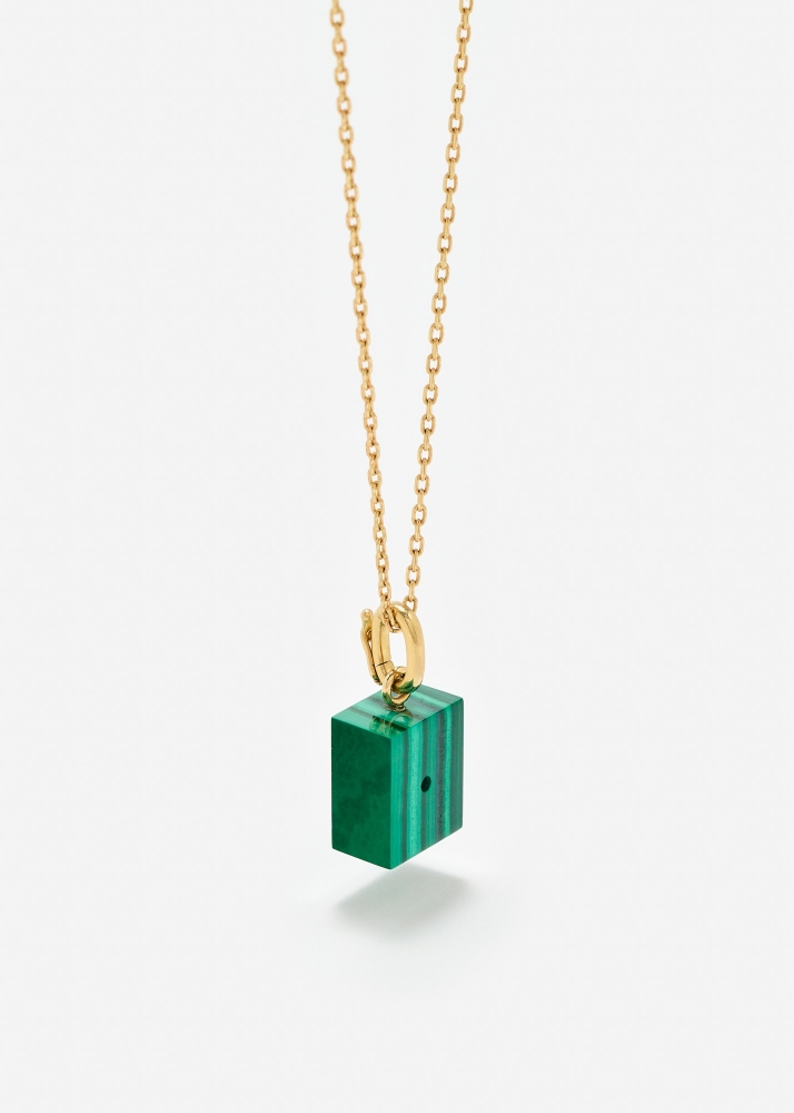 LE CUBO MALACHITE OR JAUNE
