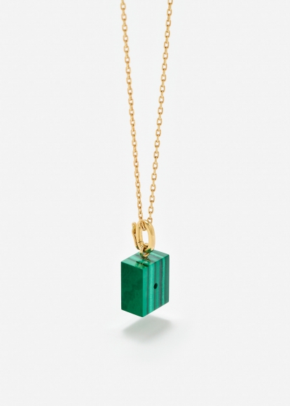 LE CUBO MALACHITE OR JAUNE