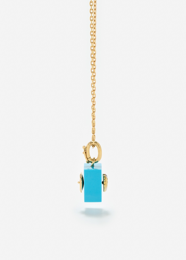 LE CUBO TURQUOISE OR JAUNE