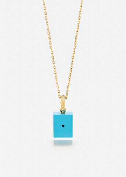 LE CUBO TURQUOISE OR JAUNE