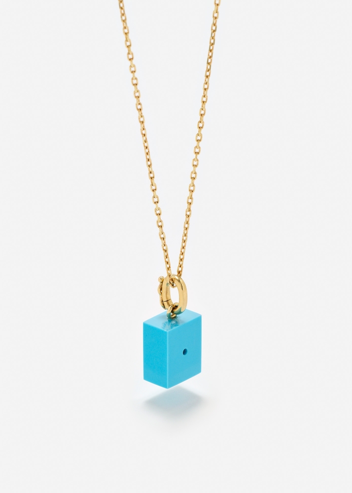 LE CUBO TURQUOISE OR JAUNE