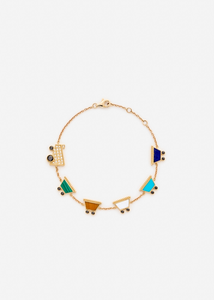 BRACELET VROUM VROUM OR JAUNE