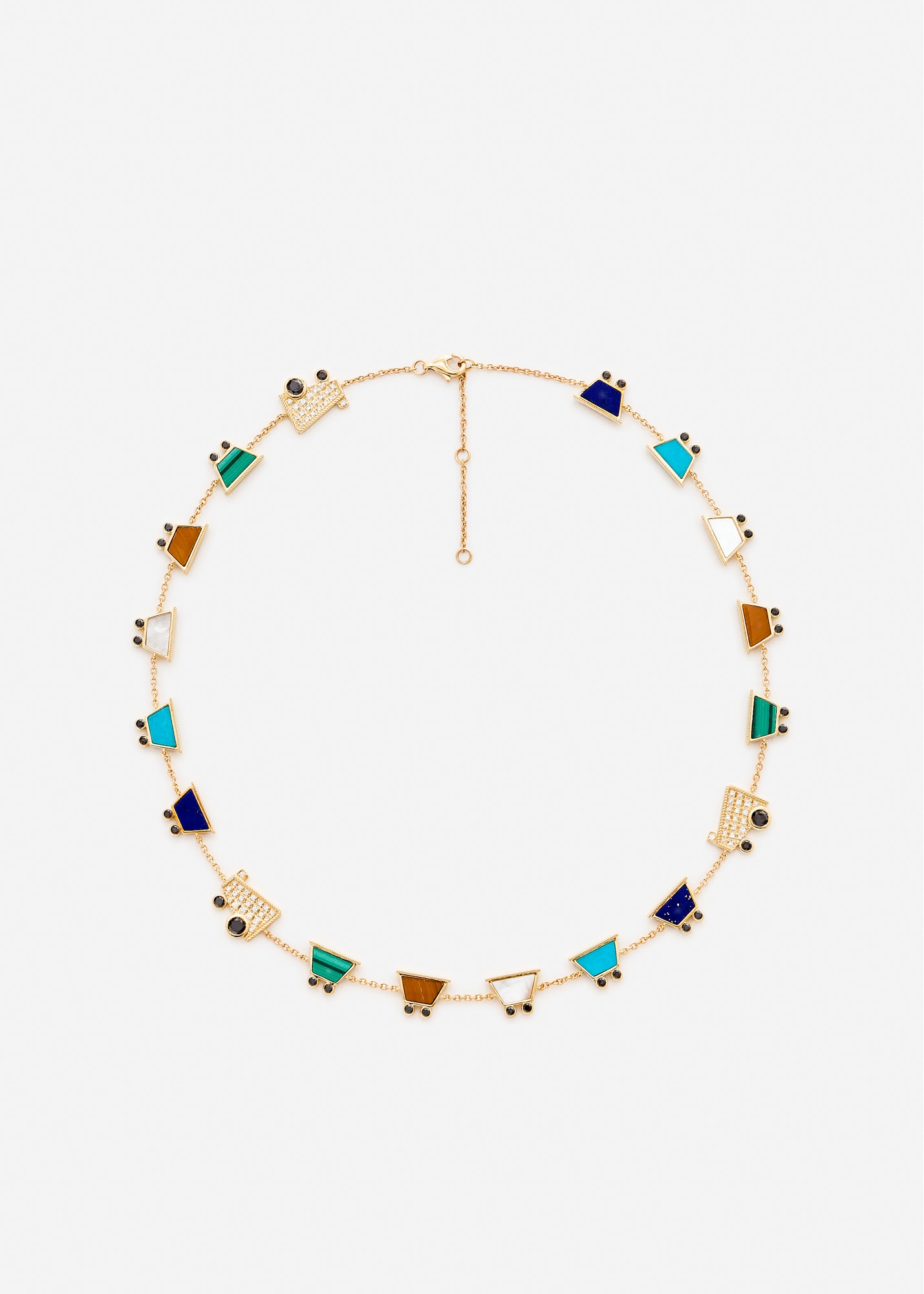 COLLIER VROUM VROUM OR JAUNE