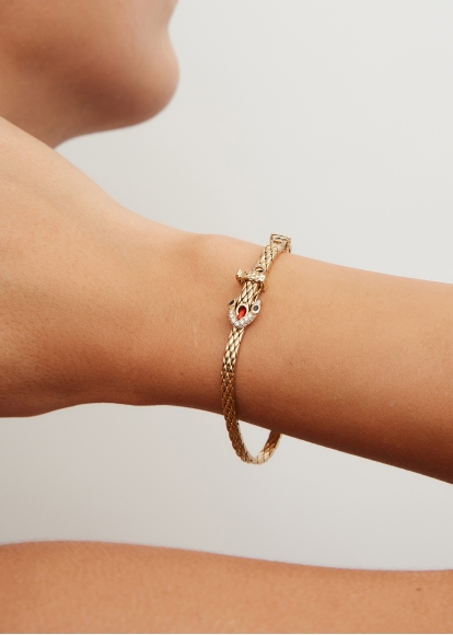 MINI BRACELET PYTHON GOLD OR JAUNE