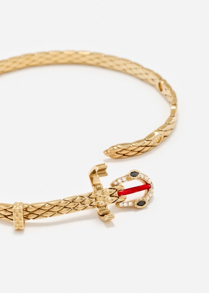 MINI BRACELET PYTHON GOLD OR JAUNE