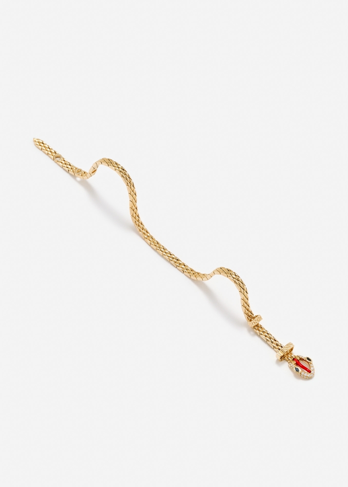 MINI BRACELET PYTHON GOLD OR JAUNE