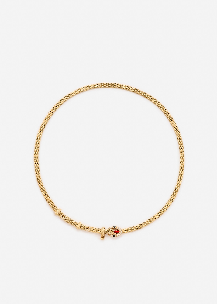 MINI COLLIER PYTHON GOLD OR JAUNE