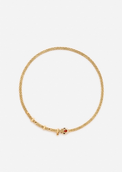 MINI COLLIER PYTHON GOLD OR JAUNE