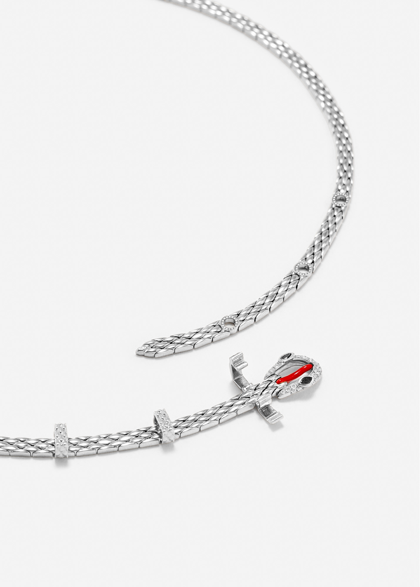 MINI COLLIER PYTHON GOLD OR BLANC