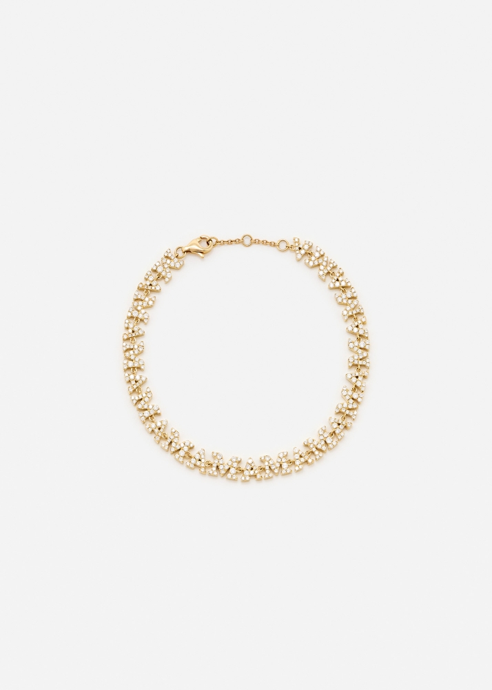 BRACELET MAMA DIAMANTS OR JAUNE