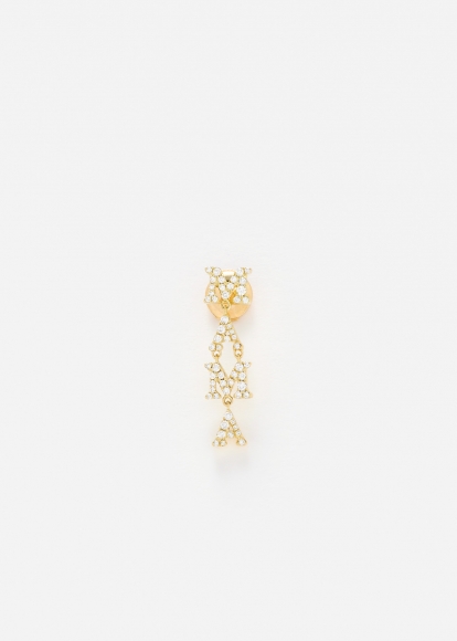 BOUCLE D’OREILLE MAMA DIAMANTS OR JAUNE