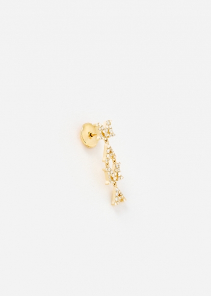 BOUCLE D’OREILLE MAMA DIAMANTS OR JAUNE