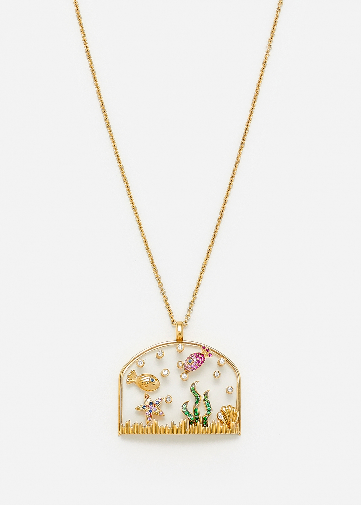 PENDENTIF SOUS L’EAU OR JAUNE