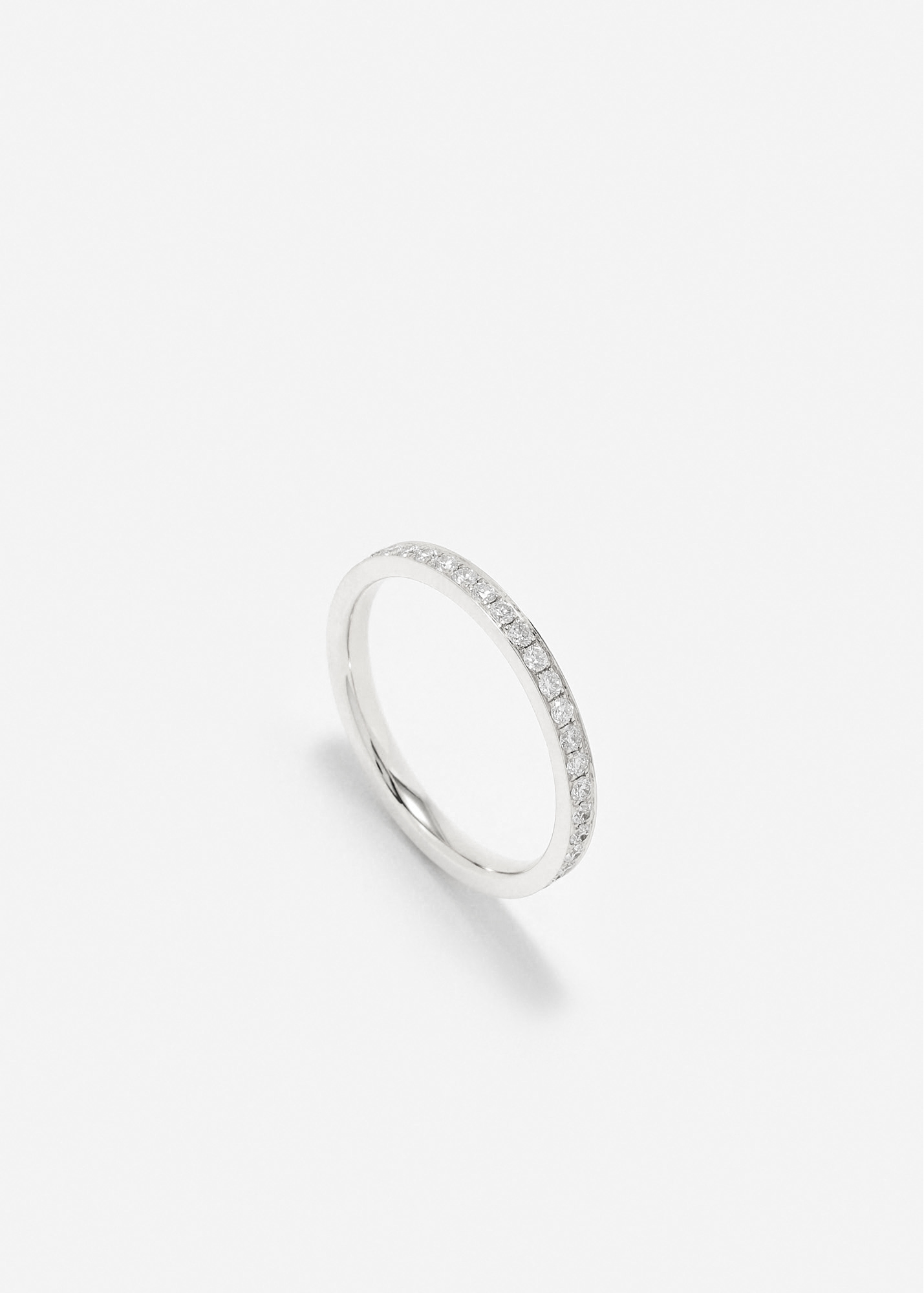 ALLIANCE LIGNE DIAMANTS OR BLANC