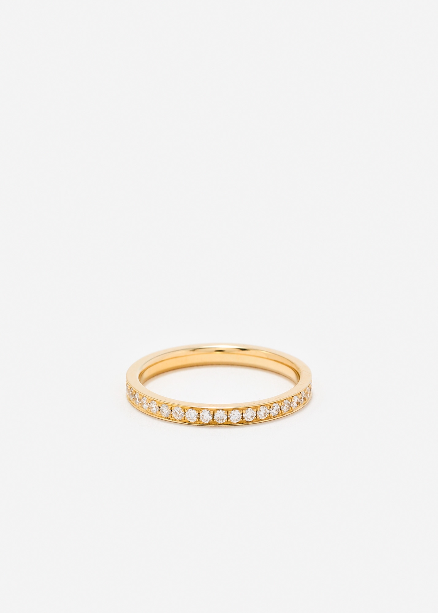 ALLIANCE LIGNE DIAMANTS OR JAUNE