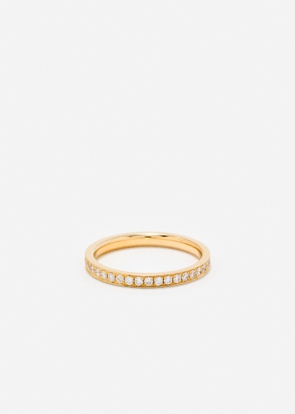 ALLIANCE LIGNE DIAMANTS OR JAUNE