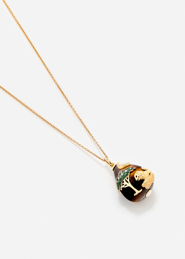 PENDENTIF LE LION OR JAUNE