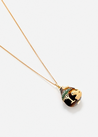 PENDENTIF LE LION OR JAUNE