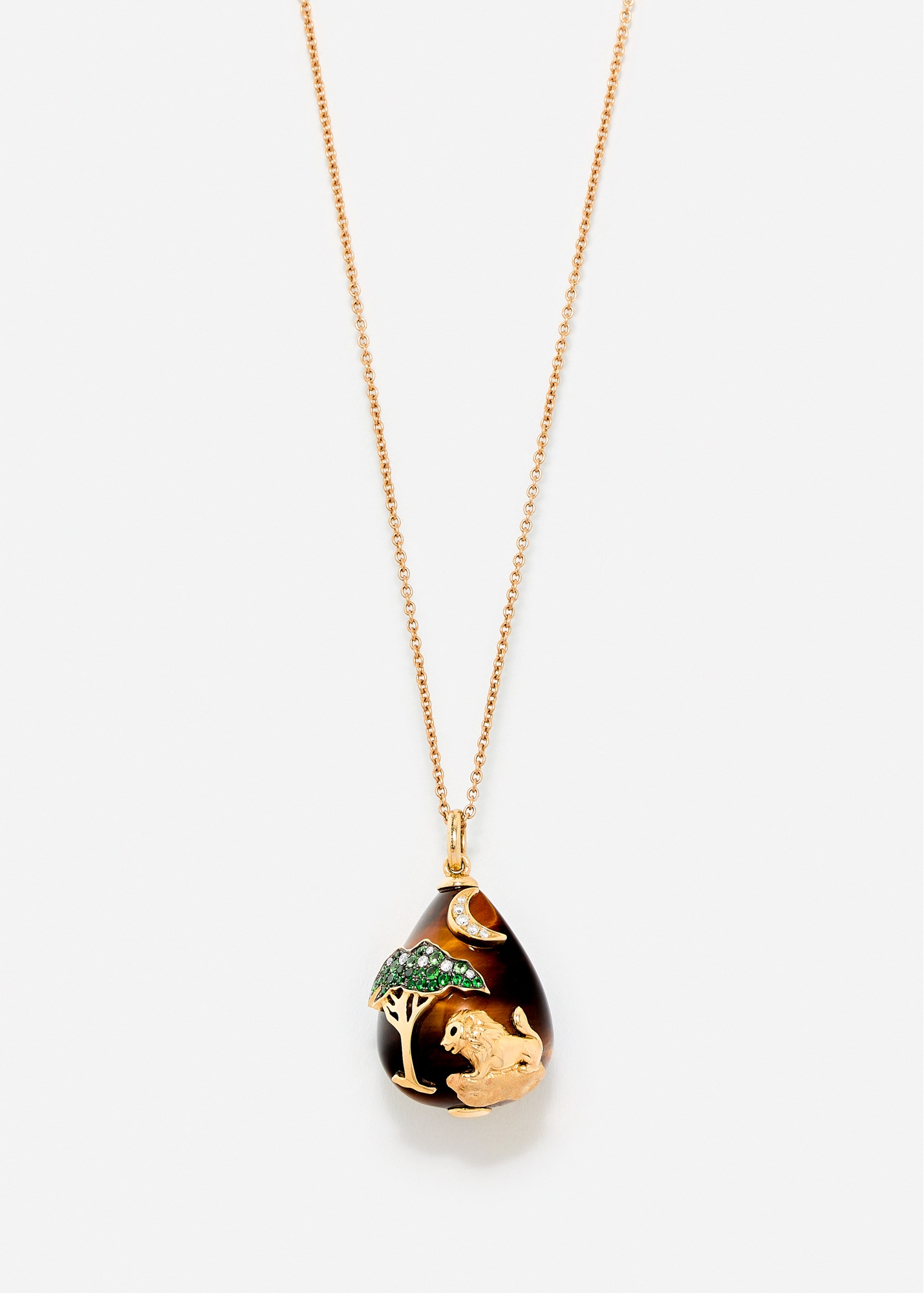PENDENTIF LE LION OR JAUNE