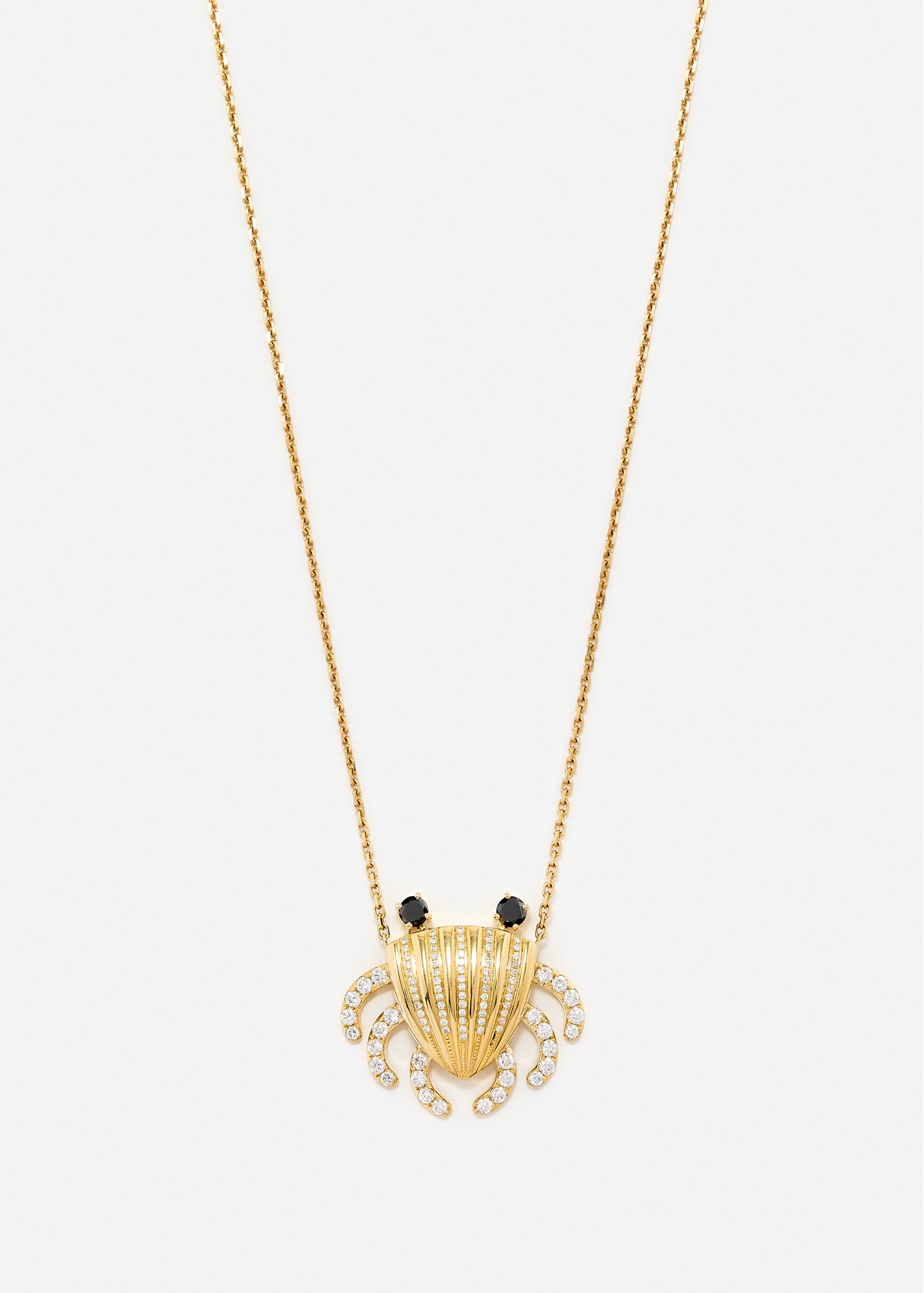COLLIER CRABE MOUVANT OR JAUNE