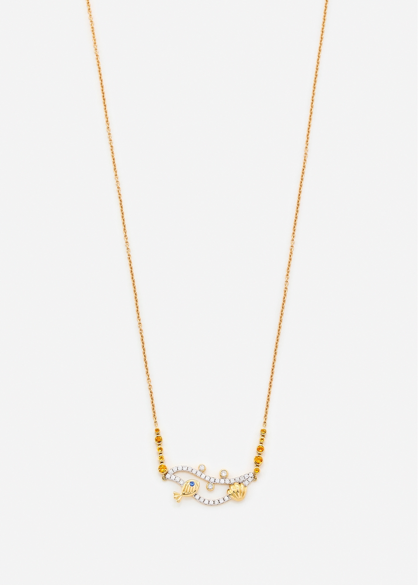 COLLIER SOUS L'EAU OR JAUNE