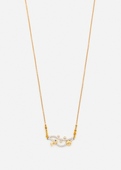 COLLIER SOUS L'EAU OR JAUNE