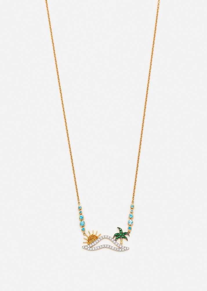 COLLIER LA PLAGE OR JAUNE