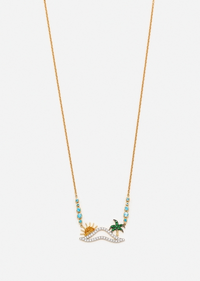 COLLIER LA PLAGE OR JAUNE
