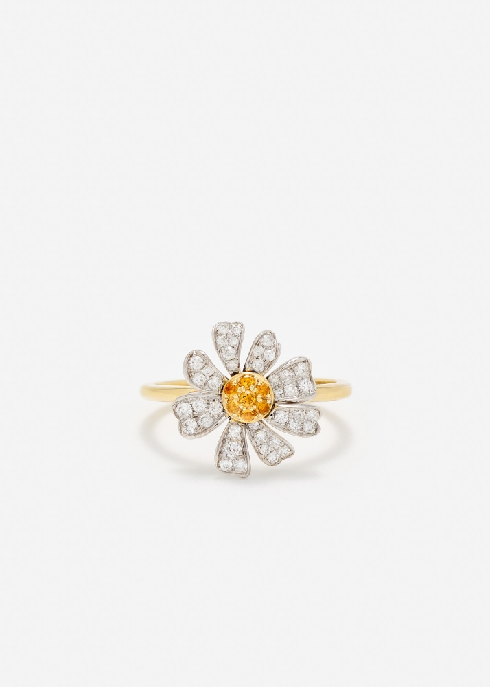 BAGUE MARGUERITE OR JAUNE