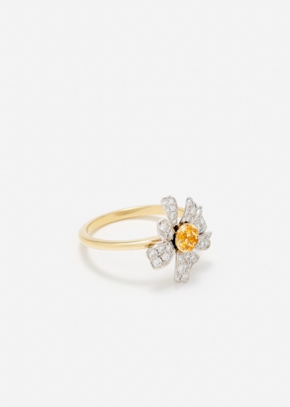 BAGUE MARGUERITE OR JAUNE