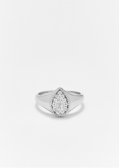 BABY CHEVALIÈRE POIRE DIAMANTS OR BLANC