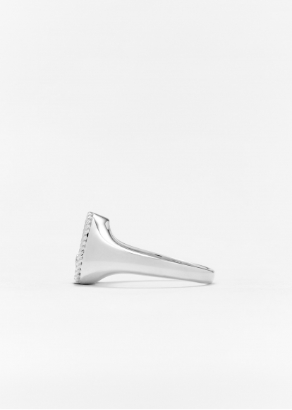 BABY CHEVALIÈRE POIRE DIAMANTS OR BLANC