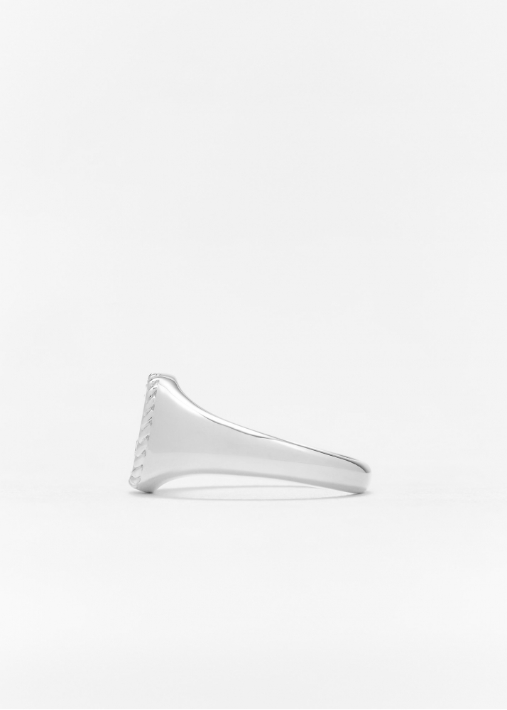 BABY CHEVALIÈRE OVALE DIAMANTS OR BLANC