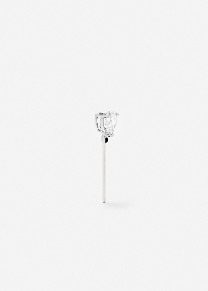 BOUCHON POIRE DIAMANT OR BLANC