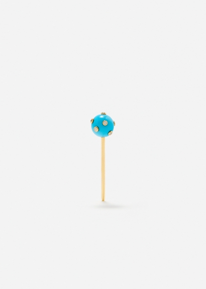 BOUCHON PLUMETIS TURQUOISE OR JAUNE