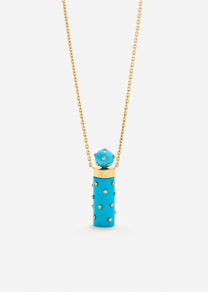 BOUCHON PLUMETIS TURQUOISE OR JAUNE
