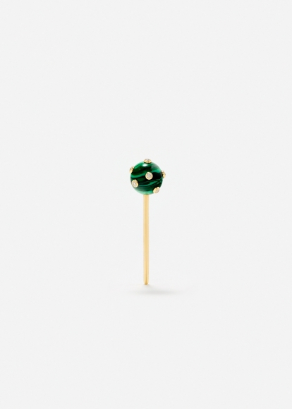 BOUCHON PLUMETIS MALACHITE OR JAUNE