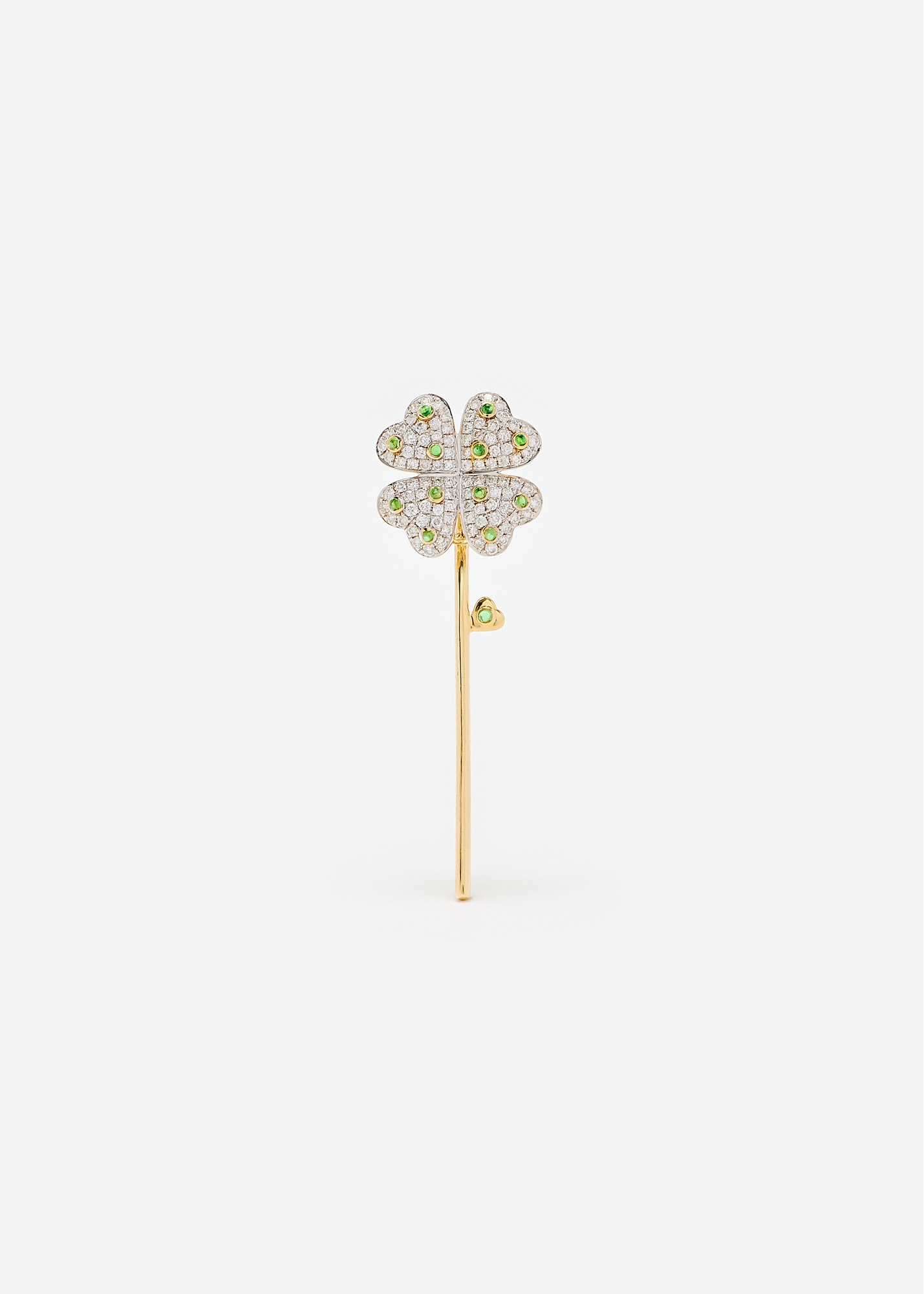 FLEUR DE CENTRE TRÈFLE PLUMETIS OR JAUNE