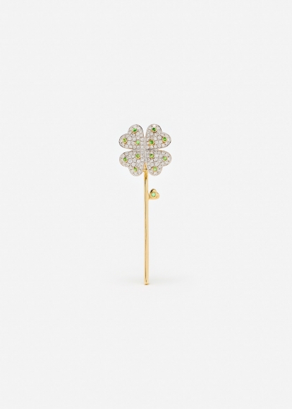 FLEUR DE CENTRE TRÈFLE PLUMETIS OR JAUNE