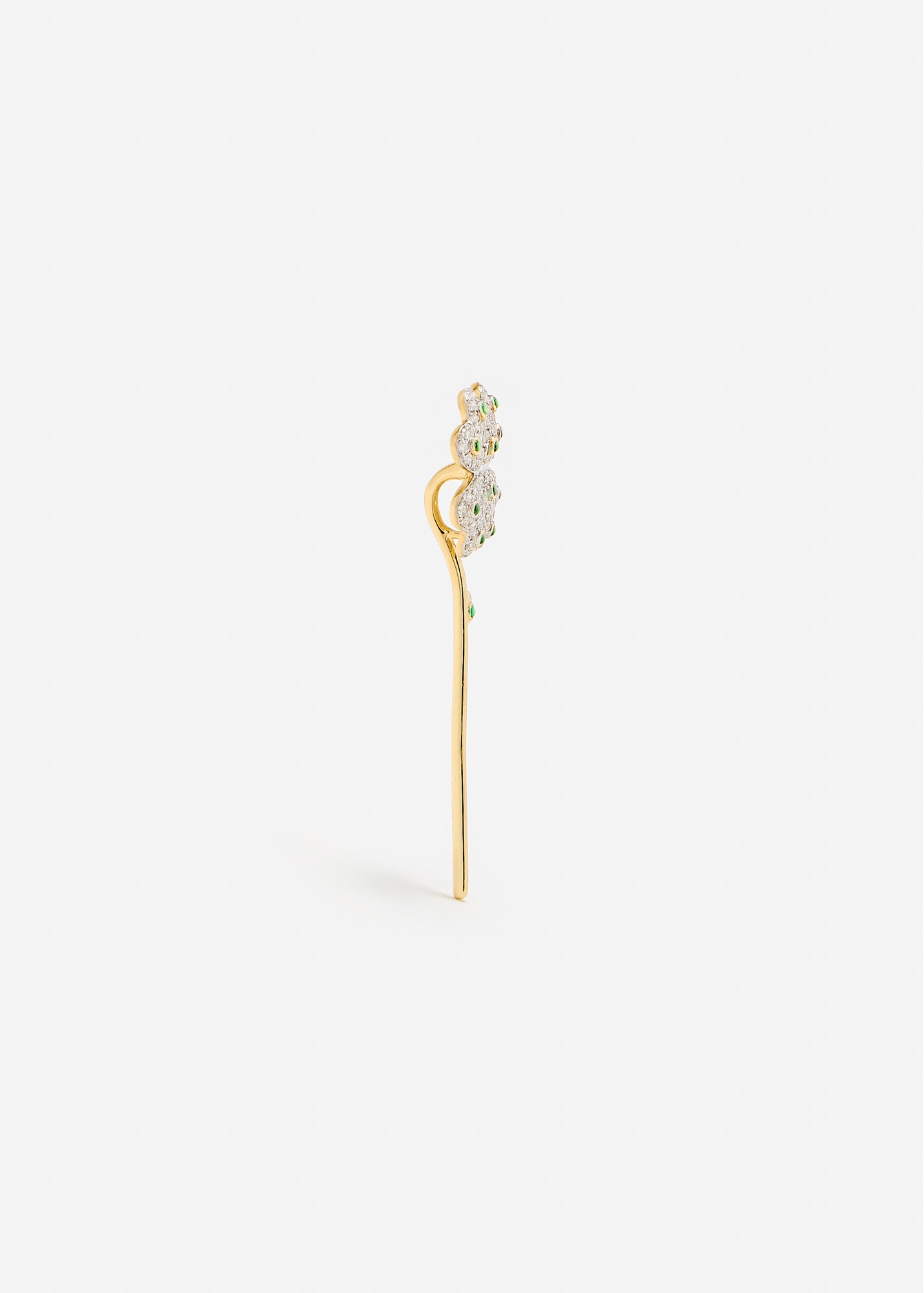 FLEUR DE CENTRE TRÈFLE PLUMETIS OR JAUNE