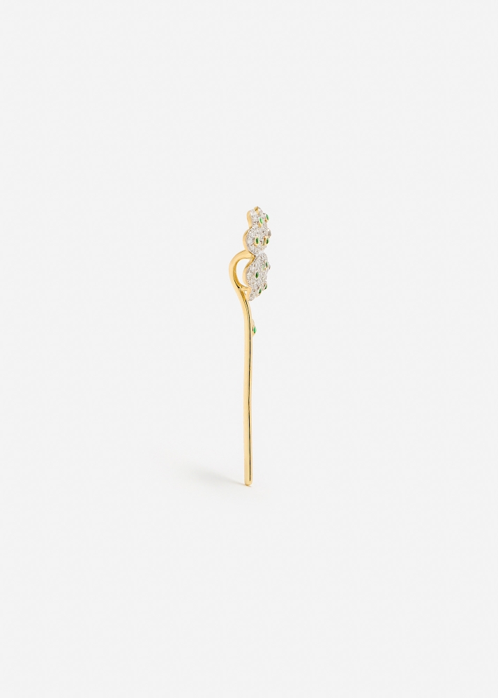 FLEUR DE CENTRE TRÈFLE PLUMETIS OR JAUNE