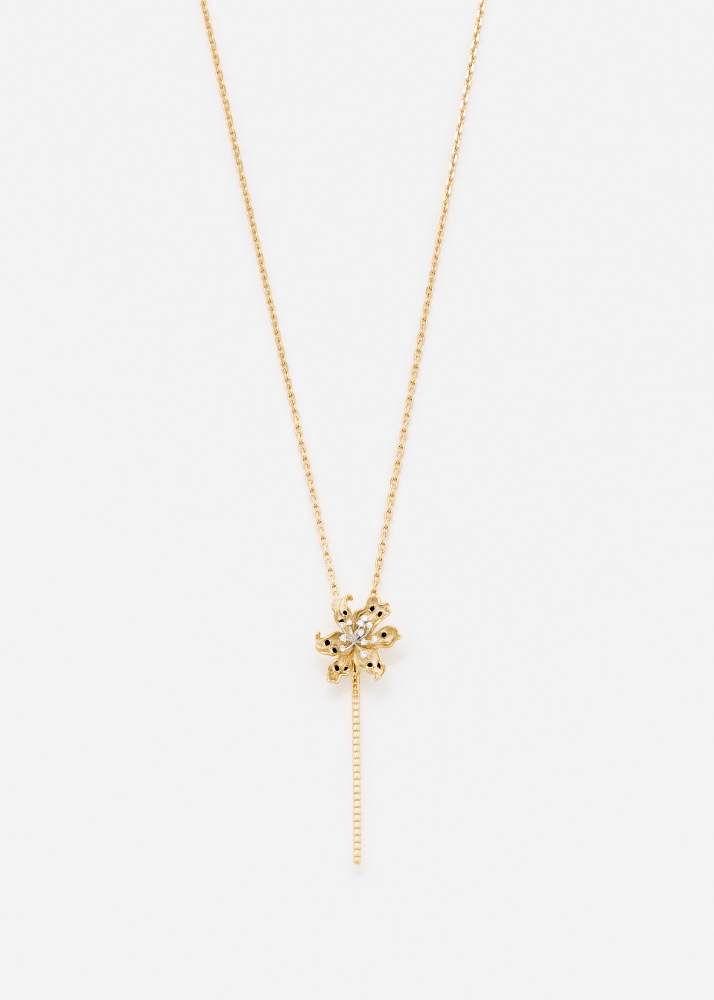 FLEUR DE CENTRE ORCHIDÉE OR JAUNE