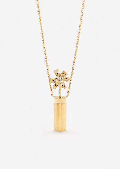FLEUR DE CENTRE ORCHIDÉE OR JAUNE