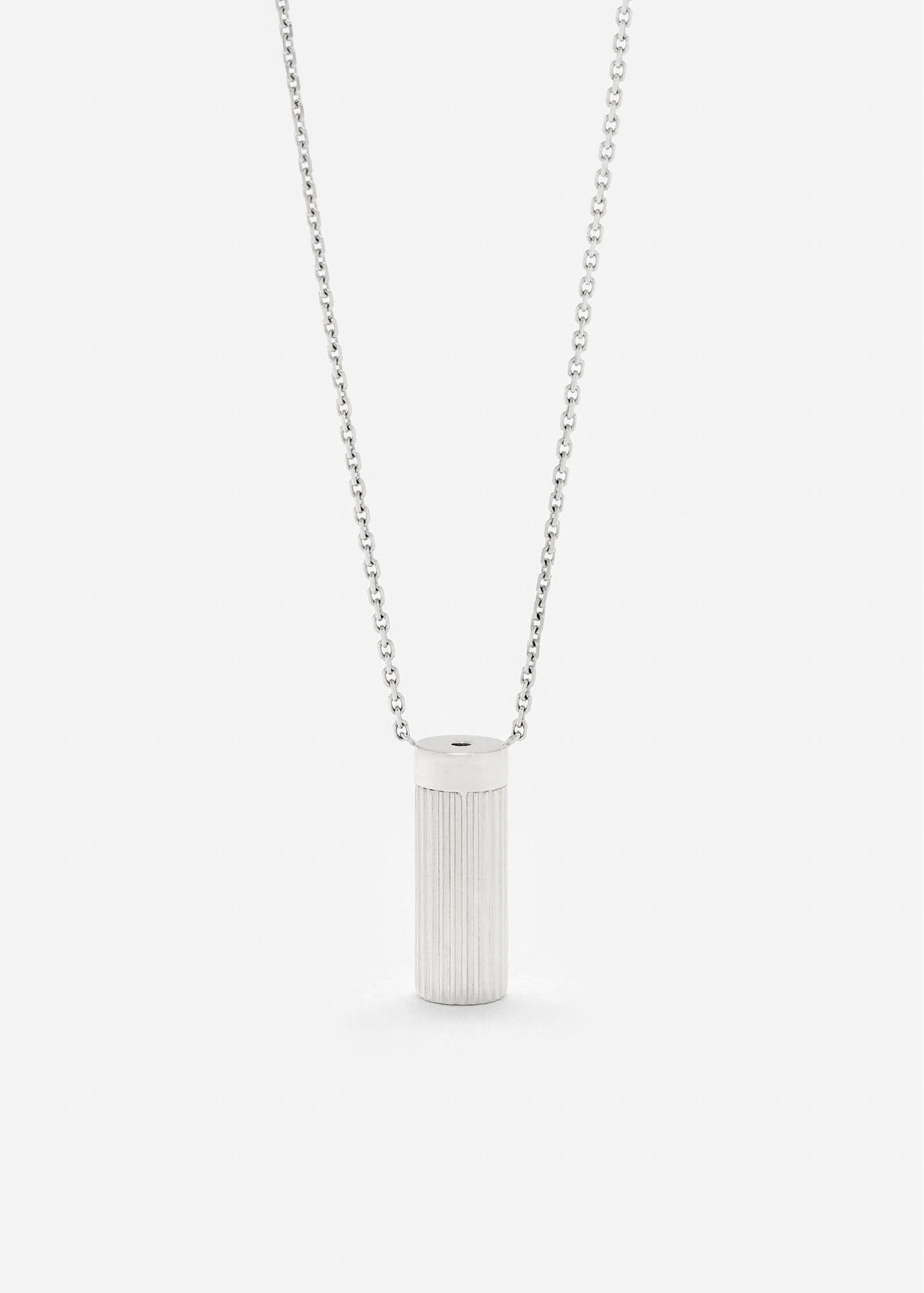 COLLIER PETIT VASE BERLINGOT OR BLANC