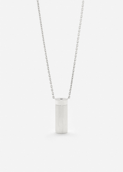 COLLIER PETIT VASE BERLINGOT OR BLANC